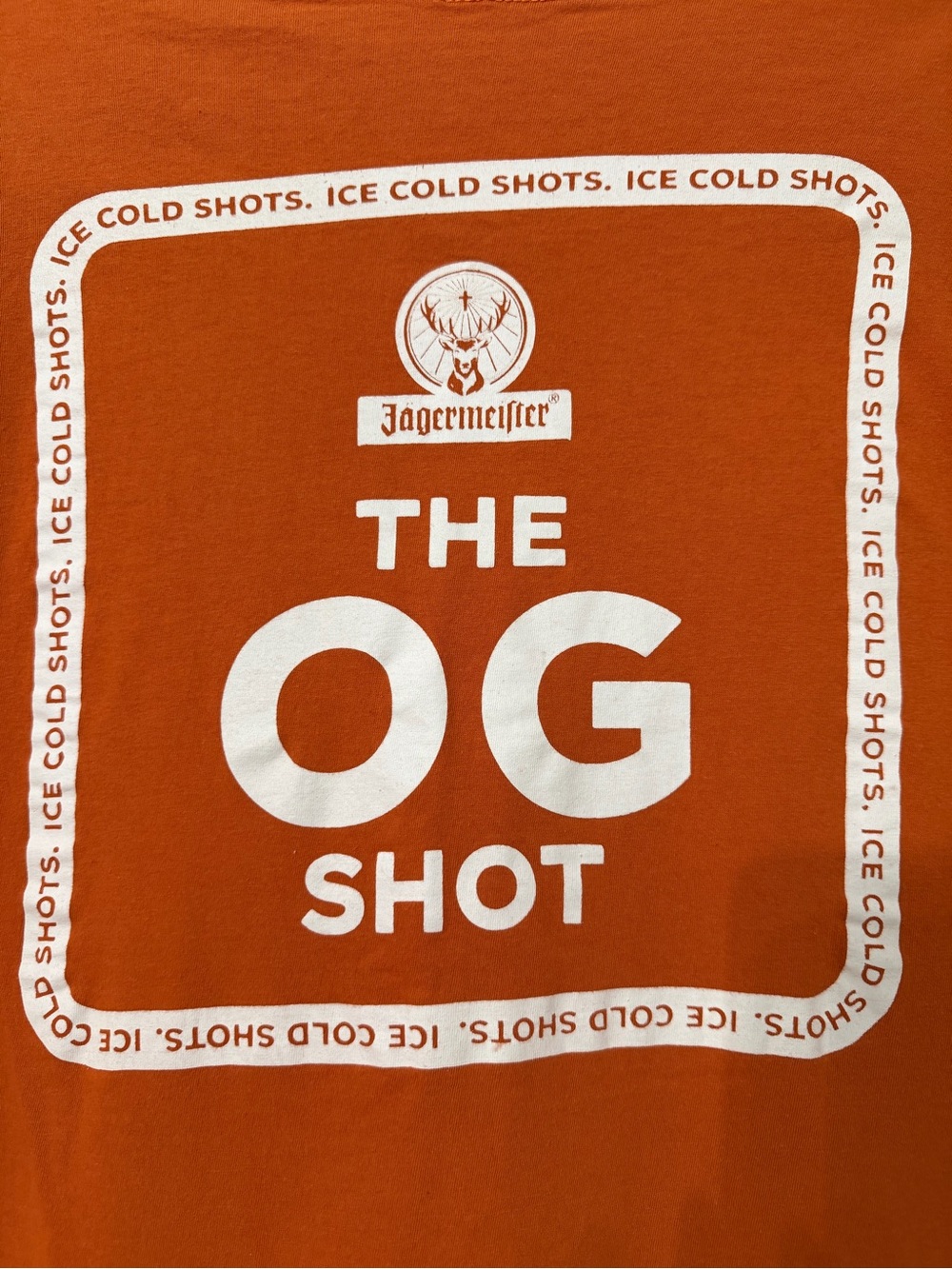 Jägermeister OG Shot Graphic T-Shirt Orange Barwear Drinking Tee